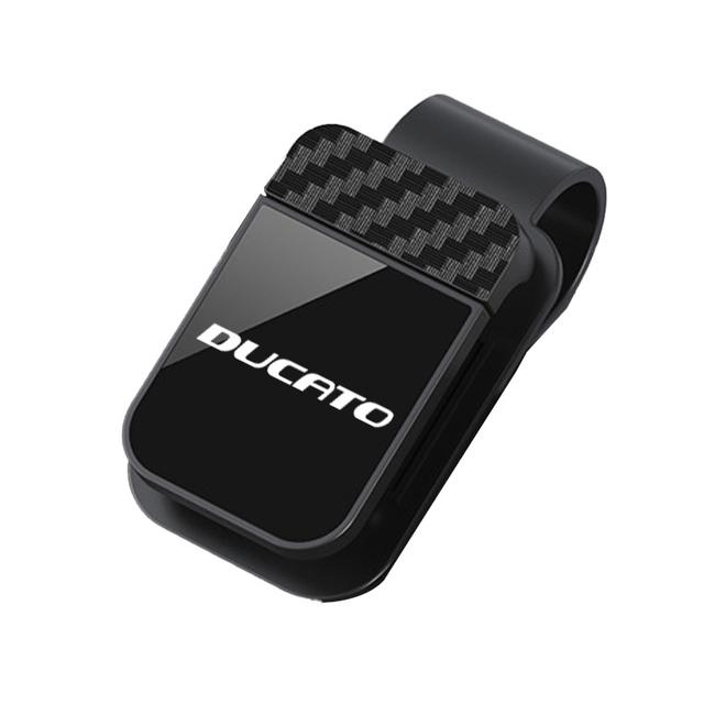 TEMU Příslušenství pro – Držák na brýle ve tvaru zrcátka – uhlíkového vlákna – Úložný držák na brýle do auta