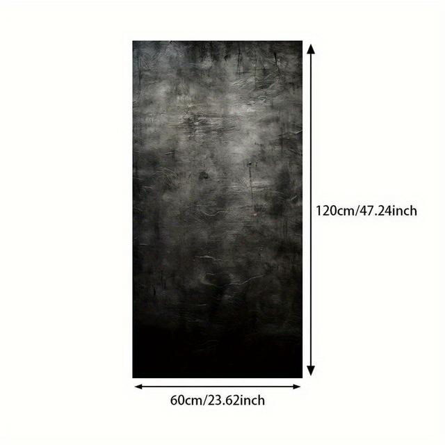 TEMU Large Modern Abstract Canvas Art - Unframed Black Monochrome Wall Decor With Golden Accents, 23.6x47.2in, Living Room Or Bedroom, Decor Gift, Room Decor