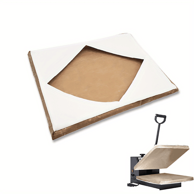 TEMU 1pc Heat Press Machine Mat - Ptfe Protective Cover, 15x15 Inch, High-temperature Resistant, Scratch & Ink-proof, Ideal For Sublimation And Craft Projects, Heat Press Machine Mat