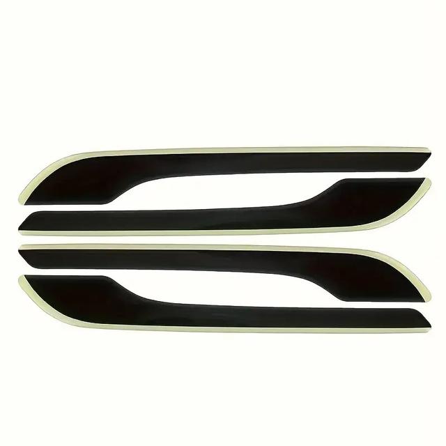 TEMU Set Of 4 Door Handle Protectors For Model 3 And , Featuring A Self-adhesive Matte Plastic Cover, Designed For Of The Vehicle -