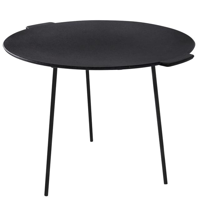 TEMU Gitterpfanne aus Gusseisen mit 3 Beinen, Durchmesser , Steakpfanne, für draußen, Grillen, Camping