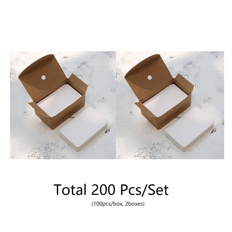 TEMU 200st Kleur Kaarten, Kaarten in Doos, Multikleurige Kraftpapier Kaartenset