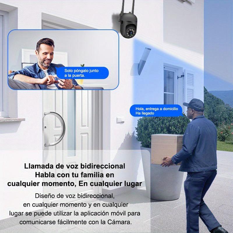 TEMU Full Hd Wifi Surveillance Camera, Indoor And Outdoor Remote High-definition Night Vision Camera With 355-degree Intercom For , App-controlled, Christmas And Thanksgiving Gift