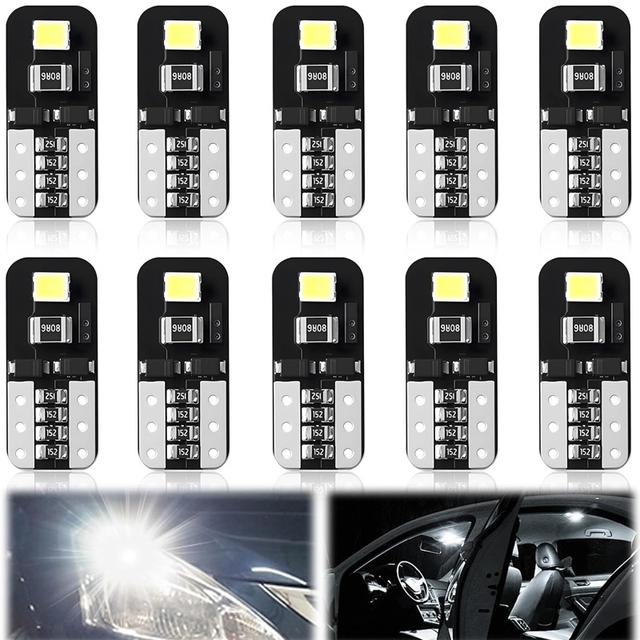 TEMU Led Car Light T10 W5w Parking Light 2835 Lamp License Plate Light Reading Light