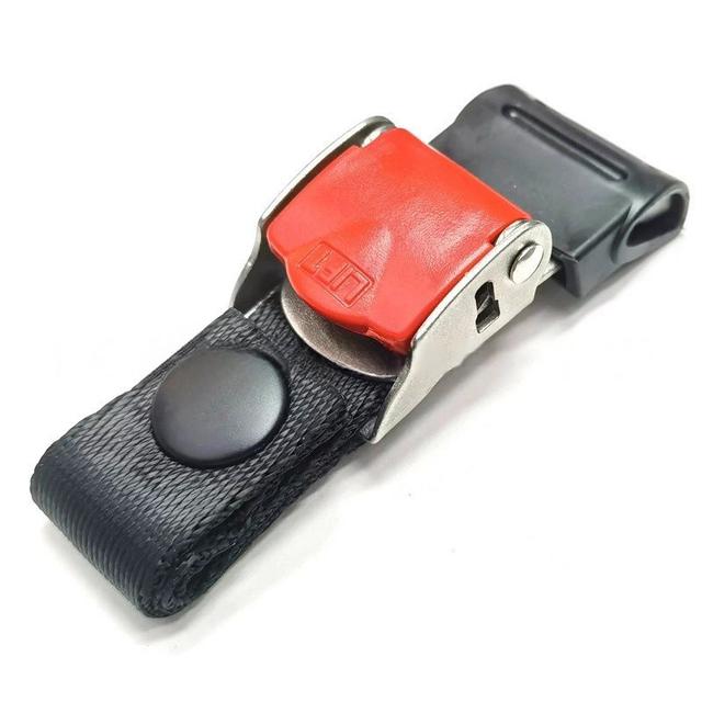 TEMU Stainless Accessory Kit Release Buckle, Adjustable Chin Strap Adapter For Motorcycle - Red And Black, Motorcycle Helmet Accessories