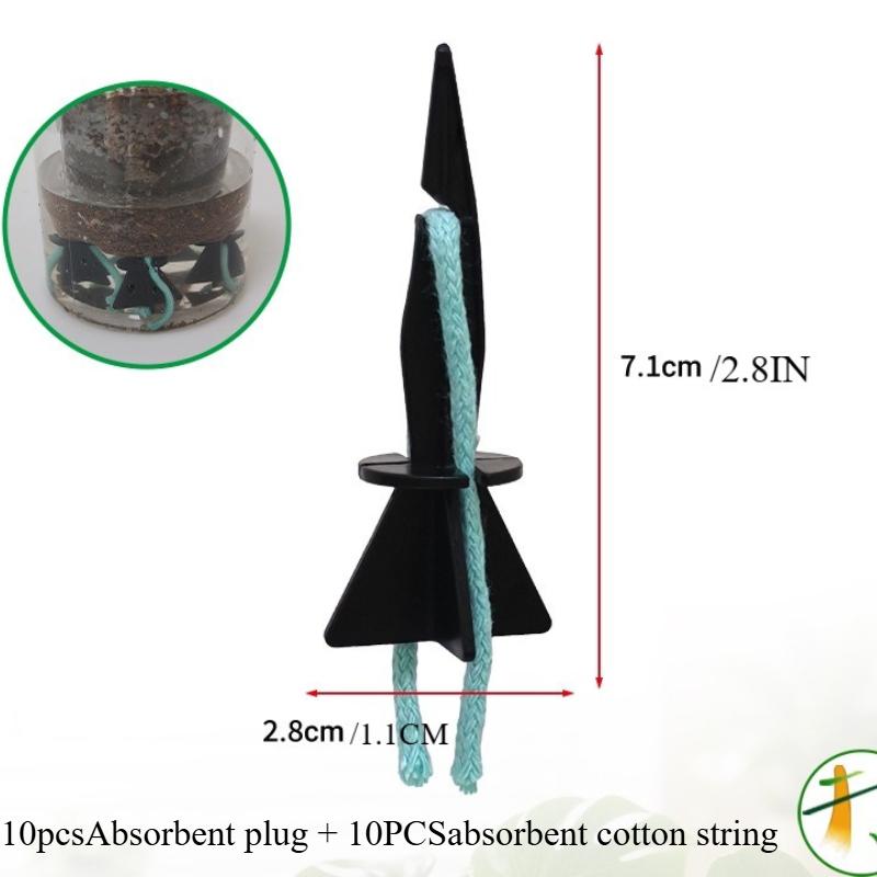 TEMU 10-pack Self-watering Spikes For Indoor/outdoor Plants | Adjustable Slow Release Irrigation Stakes For Vacation Plant Care & Garden Pots, Made Of Plastic