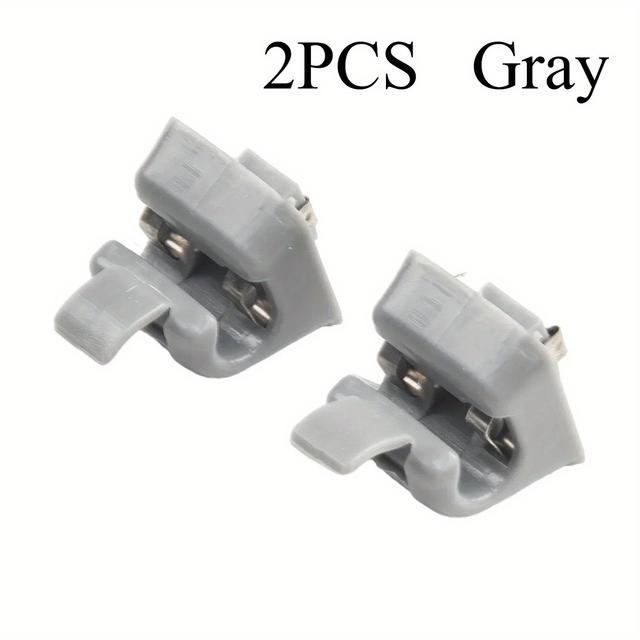 TEMU 2 Stück Sonnenblende-Klammern aus Nylon, Ersatz für Mercedes W201 W190 Klasse, für W123, für E Klasse, für W126 S Klasse, Innenteile