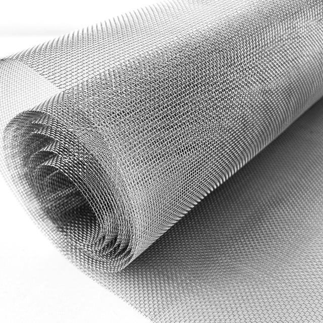 TEMU Wire Mesh Fine Mesh 1mm Net Width 40cm X 2m, Wire Mesh 304 Stainless Steel Metal Grid, Filter Screen Net Screen Window Metal Mesh For Garden Mouse Insects (20 Mesh)