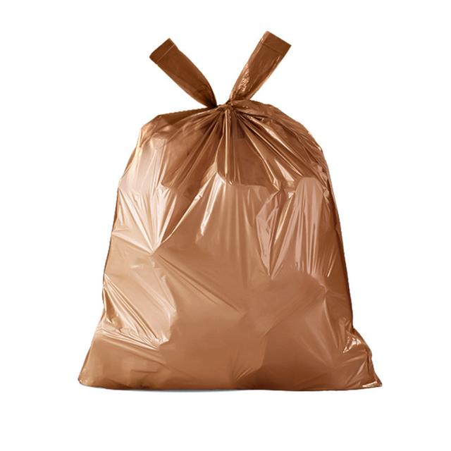 TEMU 1 Roll / 50pcs Heavy-duty Household Trash Bags, Black Drawstring Garbage Bags, Kitchen Plastic Bags