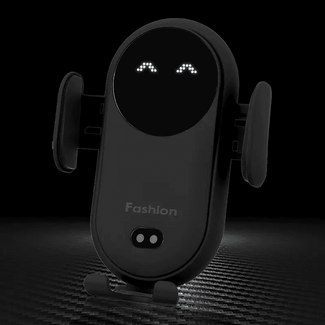 TEMU Stable Driving Power Supply Usb Infrared Induction Wireless Car Charger Holder, With Automatic Phone Holder, Qi Fast Charging, Ventilation Port And Dashboard Clip, Suitable For Iphone And Pro