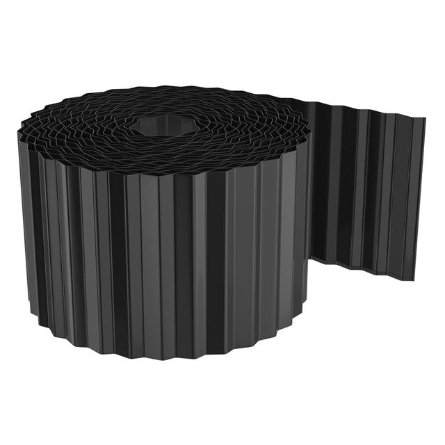 TEMU 1pc Bordure de pelouse flexible Hengmei - Bordure de en métal galvanisé de 15 cm de haut, bordure de tonte facile à installer pour aménagement paysager de jardin, couvre-sol extérieur