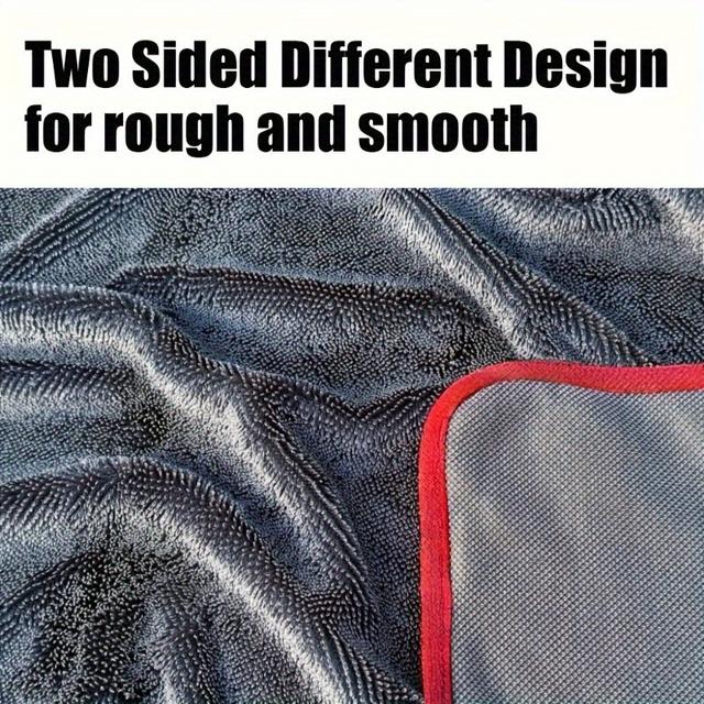 TEMU XL Velký Mikrovláknový Ručník na Sušení Aut - Odolný Oboustranný Zesílený Rychleschnoucí Ručník Vhodný pro Auta, Nákladní Vozidla, Lodě - Vysoce Savý Ručník na Sušení Vozidel, Karavanů, ATV