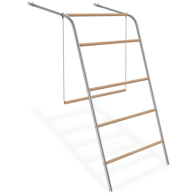 TEMU Percha Grande para Pollos, Escalera de y Columpio para Aves en Trasero, de Trepar y Juguete Mecedor para Aves de Corral,