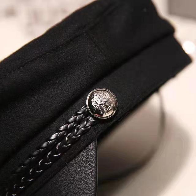 TEMU 2D Flach, 1 Stück Winter Schwarze Baskenmütze für Damen, Flache Mütze, Seemannsmütze, Reise-Baskenmütze, Damen-Malerhut