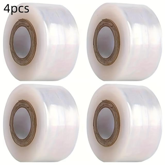 TEMU 4pcs High-performance Stretchable Pe Plastic Film Grafting Trees - Self-adhesive, Easy Application For , Ideal For Pruning & , Tree Support | Grafting Trees | Durable Plasti
