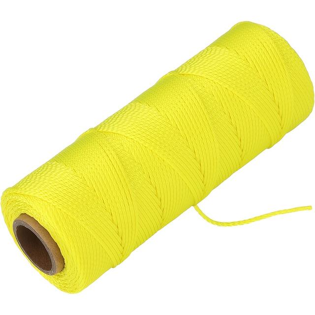 TEMU Mason Line, 250 Feet#18 Braided Nylon String Line, Nylon Twine For Gardening Or Masonry Tools, Perfect Construction String For A String Level, Twine String For Gardening