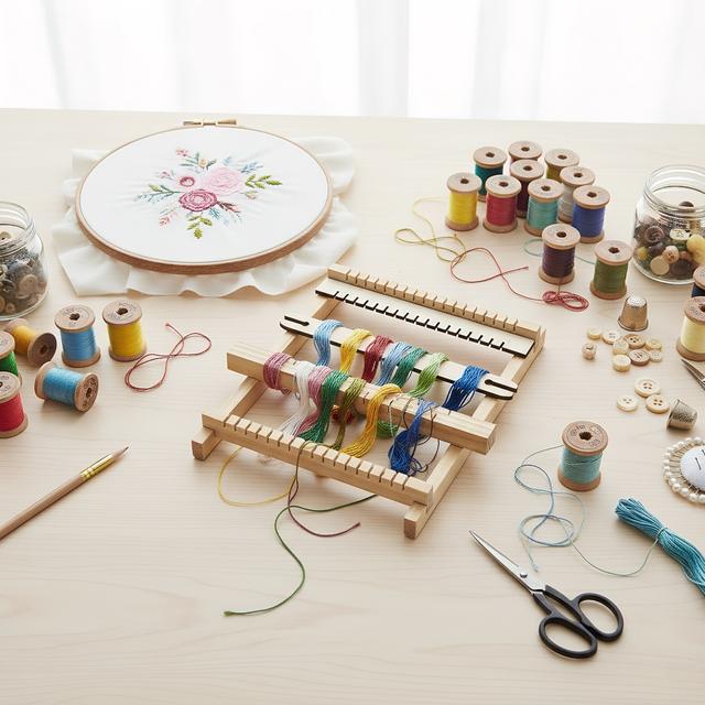 TEMU 1 Set de Máquina de Tejer de Madera con Carro de Hilado de 4 Hilos, Carro de Hilado de 4 Hilos