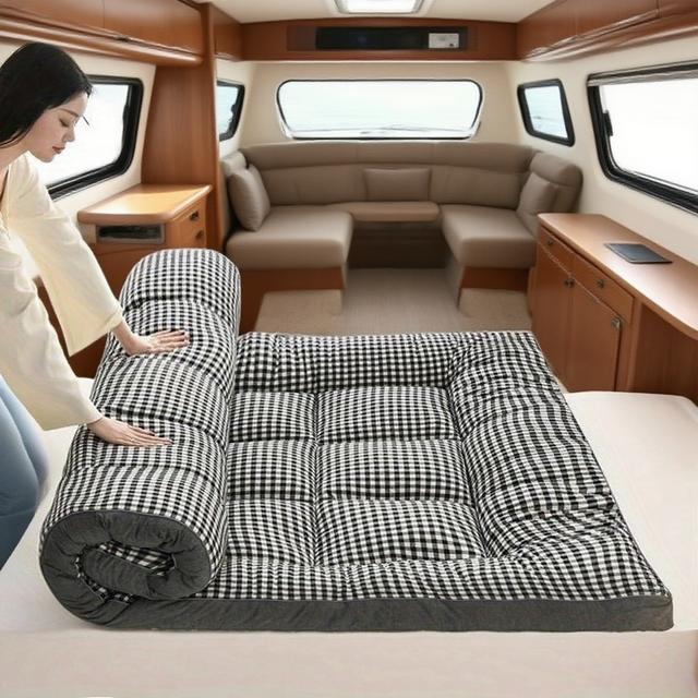 TEMU Portable Roll-up Mattress: Fluffy, Easy-to-clean Tatami Futon For Rv, Bedroom, Dorm, & Apartment