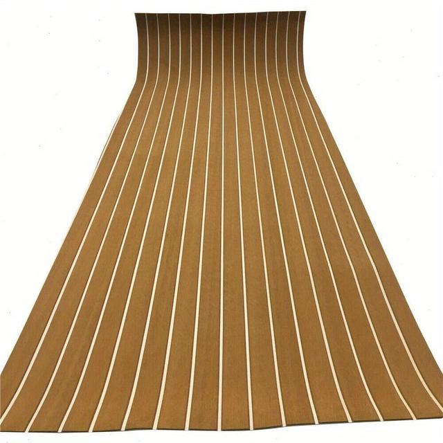 TEMU Self-adhesive Eva Foam Non-slip Flooring Mat For Yacht And Boat, 6 Mm Brown With
