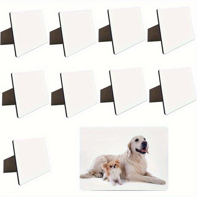 TEMU 10 Confezioni Cornici per Sublimazione 5" x 7" Rettangolari con Supporto in MDF Legno, per Foto Regali Fai da Te e Artigianato