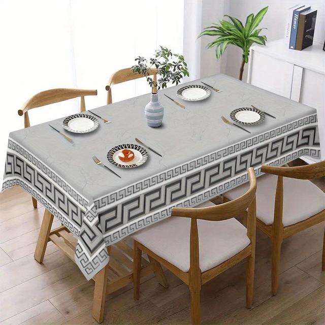 TEMU Elegancki i minimalistyczny obrus we wzory - idealny na pikniki, kemping, wesela, imprezy, festiwale, do wystroju domu w stylu vintage, dekoracja stołu i dodatki