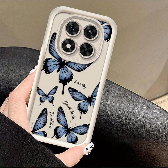 TEMU Funda para Teléfono - Carcasa Protectora y Moderna con Diseño de Mariposas para Redmi Note 14 Pro 5G
