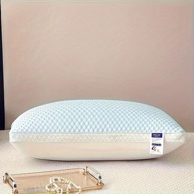 TEMU 1/ 2/ 4pcs Cool Breathable Tofu Pillow - Supports The To Fall Easily, Sleep Massage Pillow Core, Moisture Wicking Home Decor Cushion For Living Room, Bedroom, Home Decor, Hotel, Holiday Gifts