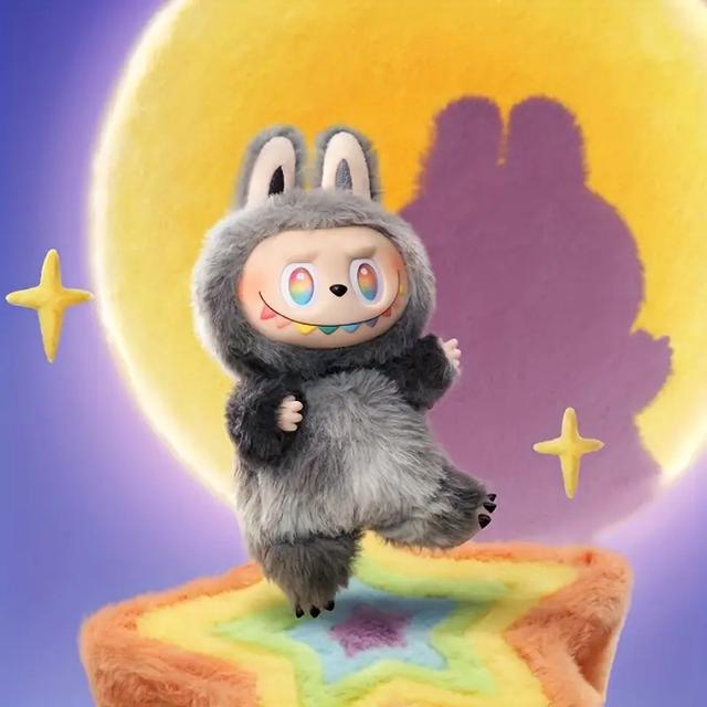 TEMU POP MART LABUBU سلسلة الوحوش دمية قابلة للجمع - شخصية أنمي لطيفة بتصميم شخصية عشوائية وإكسسوار، هدية مفاجئة (رمادي/أبيض/أحمر/أخضر/أزرق/أصفر/أسود) - عيد ميلاد/هالوين