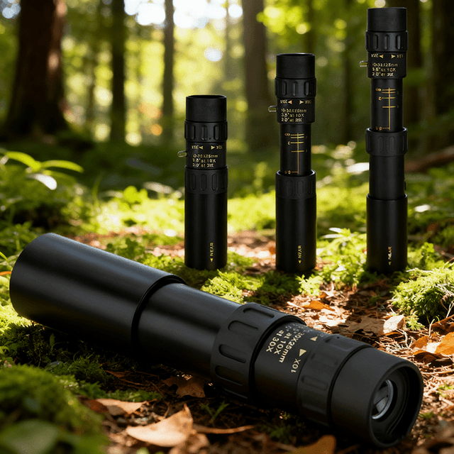TEMU Regalo de Vacaciones: Telescopio con Zoom de 10x-30x y Prisma Premium – para Diversos al Aire Libre