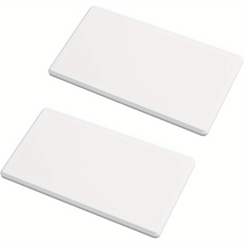 TEMU Juego de 2 Tapas Blancas para Pared sin Tornillos, Color Aleatorio - Cubierta Plástica para Enchufes o Interruptores Inactivos, Accesorios para Almacenamiento en Garaje