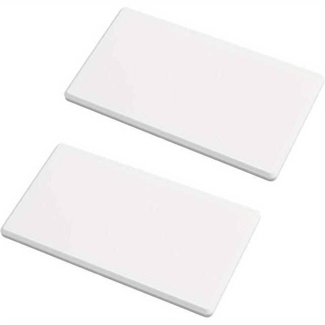 TEMU Juego de 2 Tapas Blancas para Pared sin Tornillos, Color Aleatorio - Cubierta Plástica para Enchufes o Interruptores Inactivos, Accesorios para Almacenamiento en Garaje