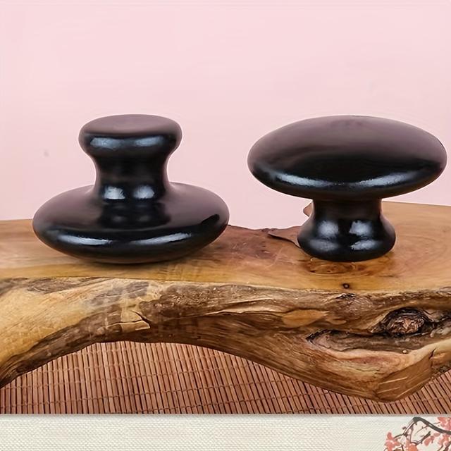 TEMU Full Body Massage Stenar, Lämpliga för Gua Sha Massage, Svarta Stenar, för Hemma- och Professionella Spa, för Avkoppling Och