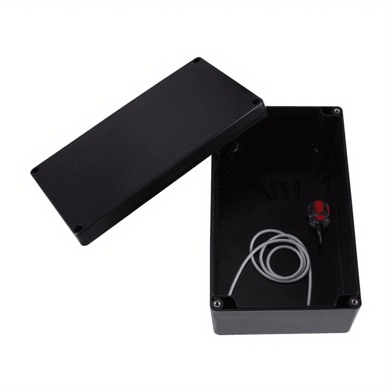 TEMU 1pc 200mm Abs Plastic Electronic Junction Box- Indoor/outdoor Enclosure