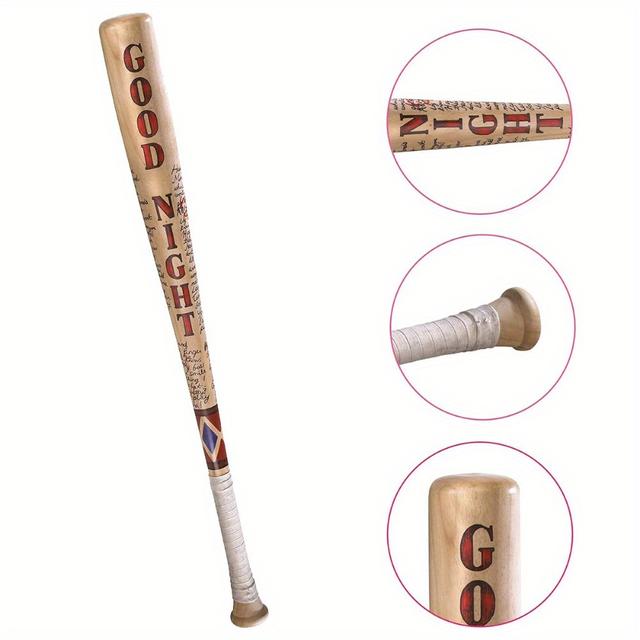 TEMU Bâton de baseball de haute qualité, cosplay, bâton de défense personnelle 84CM, ultra réaliste | Film | | Accessoire | Halloween