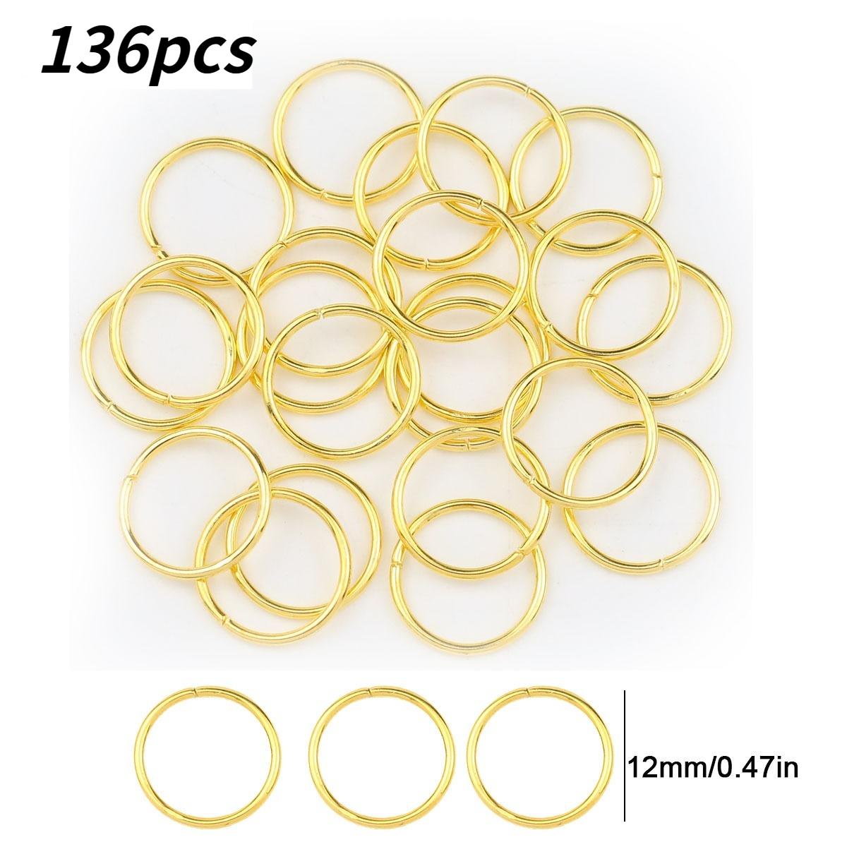 TEMU Disponibles en múltiples colores y tamaños, conectores redondos y cierres flexibles son perfectos para proyectos de joyería, incluyendo pulseras, collares y aretes.