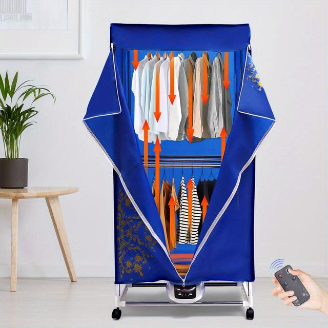 TEMU Folding Dryer Wardrobe Home Use Portable Clothes Drying Wardrobe Quick Drying Closet Wardrobe