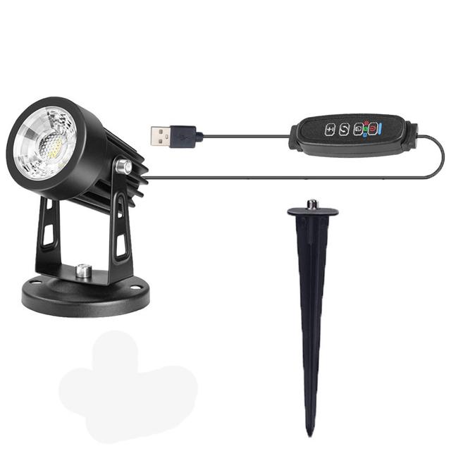 TEMU 1 pieza, Luces LED de Punto para Interiores 5W Luces de Techo con Temporizador 3000K/4000K/6000K Ajustables Luces de Techo USB 5V Regulables Luces de Techo para Plantas y