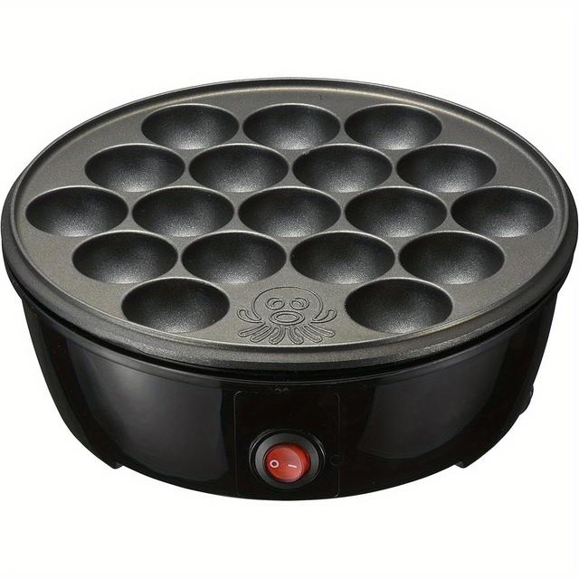 TEMU オーム電気タコ焼き機ボールメーカーテーブル型フッ素コーティングプレート18個ブラックCOK-E-T65-AH-K 08-3291オーム