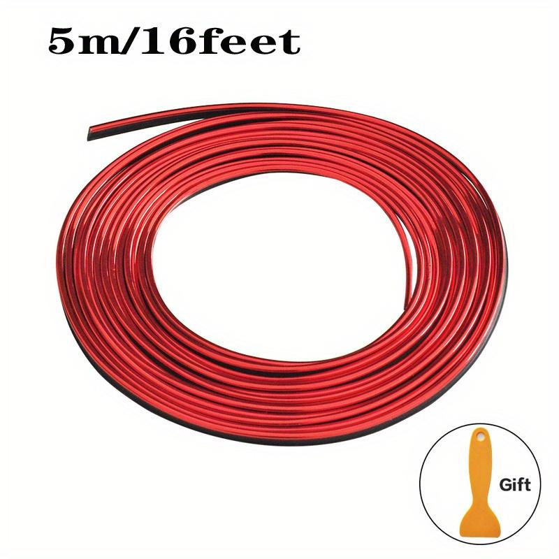 TEMU 196.85inch Universal Car Interior Moulding Trim Strips, Flexible Plastic Decoration Tape For Dashboard Door - Front Part Location Vehicle Styling Accessories