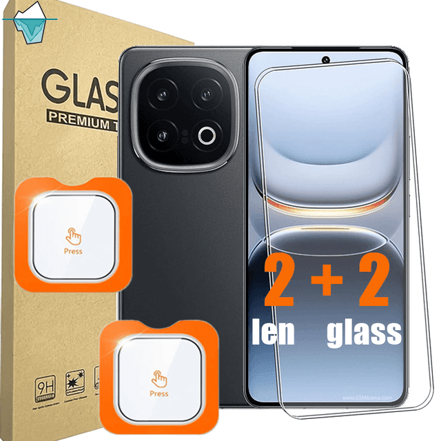 TEMU 4pcs Of Tempered Glass Screen Protectors For Vivo Iqoo 13 (6.82 Inches) With 9h Hardness And Anti-fingerprint Features.