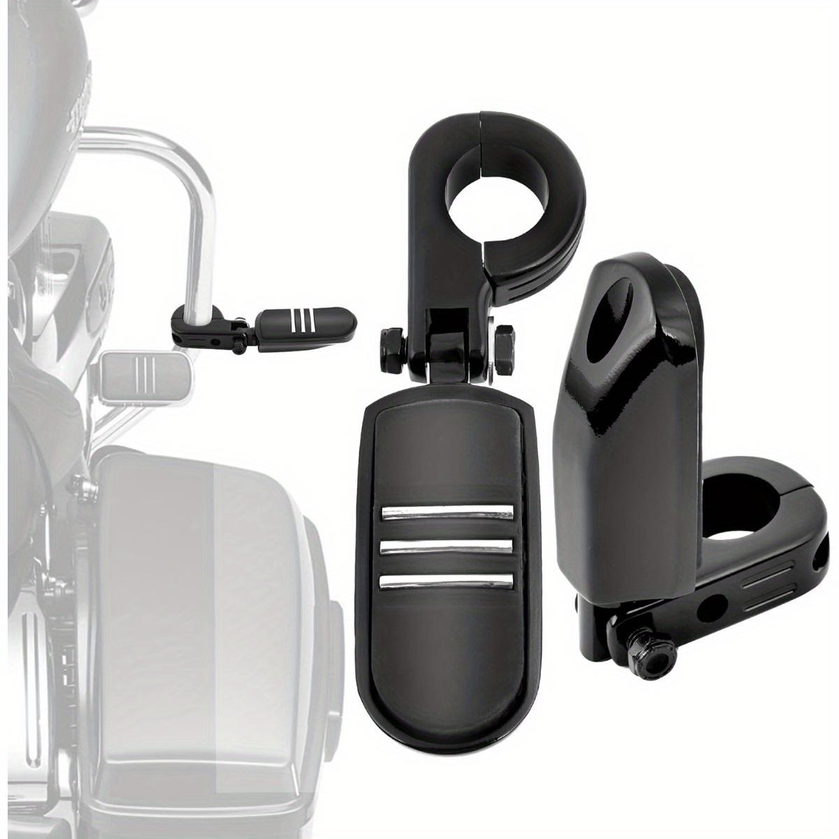 TEMU Motorcycle Highway Pegs Crash Bar Foot Pegs Engine Guard Footrest Clamp Mount For Touring For Kawasaki For .25"