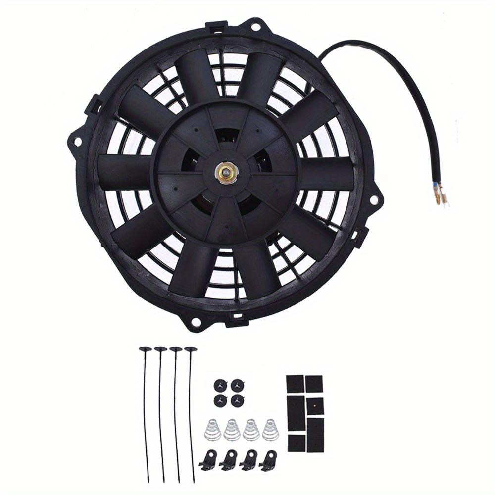 TEMU Au Universal 7 Inch 12v Cooling Fan Thermo Fan + Mounting Kits