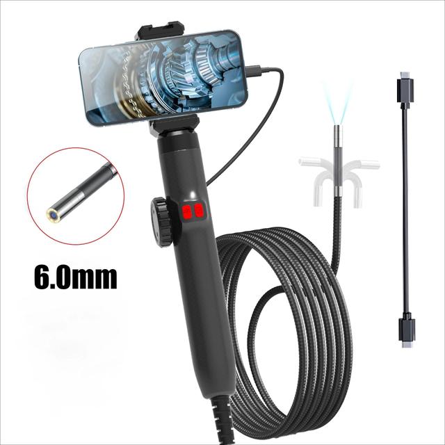 TEMU 360 Degree Articulating Borescope, 1080p Camera, Endoscope With Light, For Automotive Repair, Plumbing Inspection