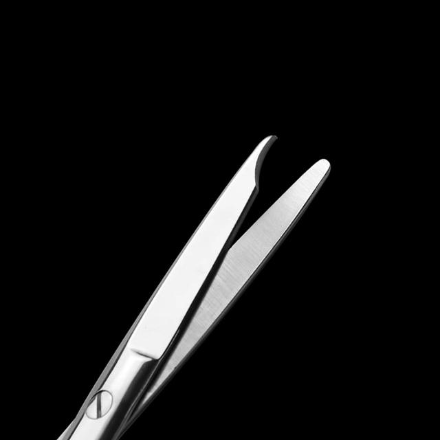 TEMU 12.5 Cm Stainless Steel Scissors For Cutting Threads, Featuring Curved Hooks And Disposable Crescent-shaped Tips