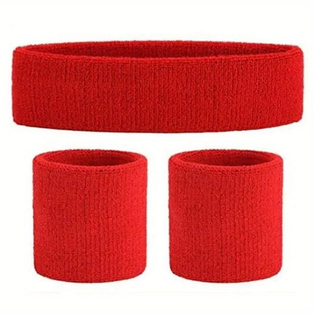 TEMU 3-delige Dagelijkse Oefening Hoofdband | Yoga Elastisch, Warme Hoofdband voor Mannen en Vrouwen, Kleur Stof, Polyester