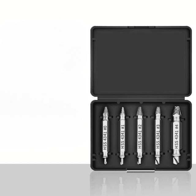 TEMU 1 Set (5 Stück) beschädigter Schrauben, ausziehbares Bohrer, Hochgeschwindigkeitsstahl, einfach zu entfernen, Seitenbohrer, gebrochener Schraubenentfernerbolzen