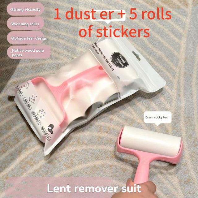 TEMU 300 Adhesivos Quitapelusas, Quitapelusas y Quitapelusas, 1 Quitapelusas + 5 Rollos de Adhesivos - Versión Regalo