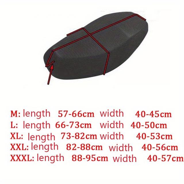 TEMU Anti-slip 3d Mesh Fabric Seat Cover Breathable Waterproof Motorcycle Motorbike Scooter Seat Cushion