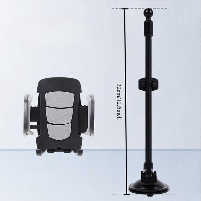TEMU Air Vent Dashboard Phone Holder With Extendable Long Arm & 360° Rotation - Charge- For All Smartphones, For All, Durable Plastic Mount, Navigation & Video Calls, Non- (no /