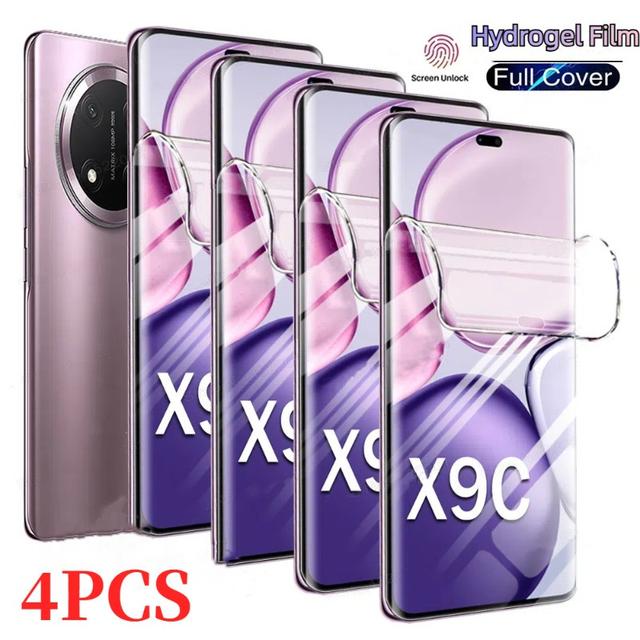 TEMU 4pcs Hydrogel Film Full Coverage Screen Protector For X9c X9b X6b X7c X8b X7b 4g X9a X6a X5b Plus